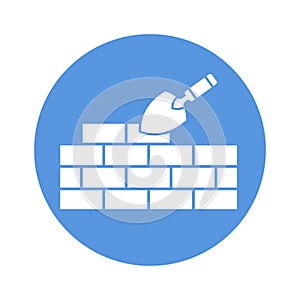 Wall Construction Vector Icon which can easily modify or edit