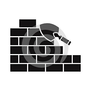 Wall Construction Vector Icon which can easily modify or edit