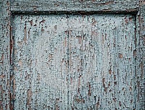 Wall covered with cracked paint