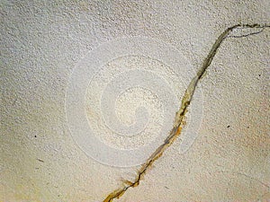 Wall cracked concrete