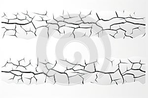 Wall Cracks Isolated, Fracture Surface Effects, Broken Collapse Elements, AI