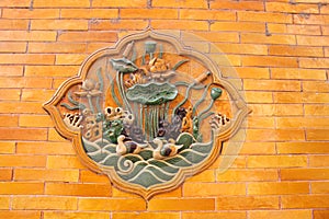 Wall decoration in forbidden city