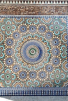 Wall decoration of the Grande Mosquee de Paris