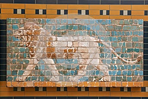 Wall decoration from Ishtar Gate in Istanbul Archaeology Museum, Turkey