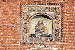 Wall decoration of the Santa Maria del Carmine church in Pavia