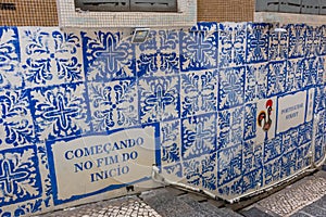 Wall decorative tiles in Portuguese style, Macau