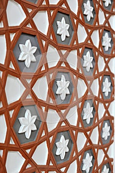 Wall design inside the mosque