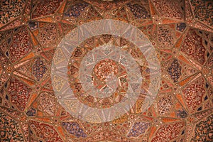 Wall design in Masjid Wazir Khan  Lahore, Pakistan photo