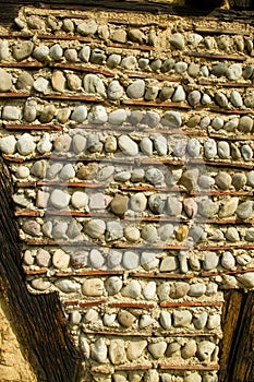 Wall detail at the ecomusee in Alsace