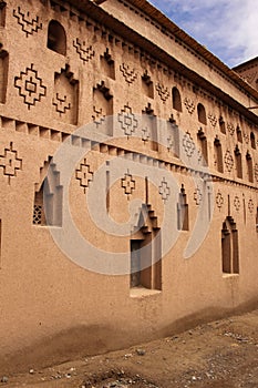 Wall detail. Kasbah Amridil. Skoura Morocco.