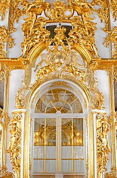 Wall with door in palace