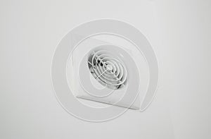 Wall electric extractor fan in the kitchen