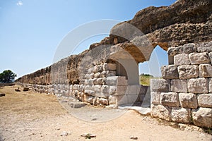 Wall of Empuries ancient city photo
