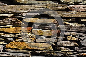 Wall.  Fence.  A rock.  Stone wall.  Gray.  Brown.  Background.  Wallpaper.  Design. Stones. Fragment.