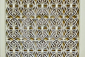 Wall with figured arabian pattern