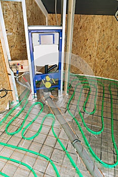 In-wall flush system installation