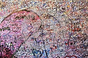 Wall full of messages in Juliet's House