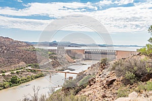 Wall of the Gariep Dam photo