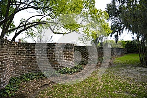 Wall and Gate at the Boone Hall plantation in Charleston SC USA
