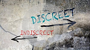 Wall Graffiti Discreet versus Indiscreet