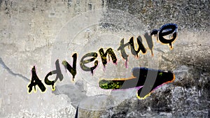 Wall Graffiti to Adventure