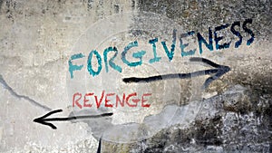 Wall Graffiti to Forgiveness versus Revenge