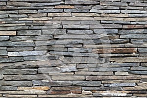 Wall of gray stone texture