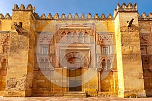 The wall of Great Mosque Mezquita, Cordoba, Spain photo