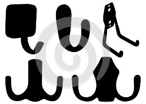 Wall hangers in the set for the hallway.