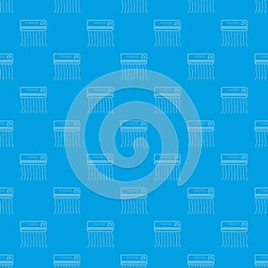 Wall heater pattern vector seamless blue