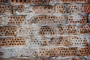 Wall of the holey brick photo