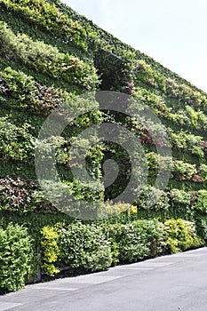 Wall of Hope the green monument from Umeda Sky Tower Garden from Osaka City in Japan