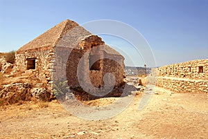 Wall and house in Firka fortress