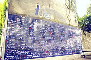 The Wall of I love you in Paris