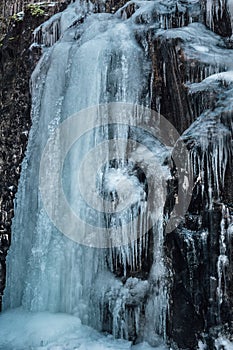 Wall of icicles