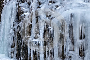 Wall of icicles