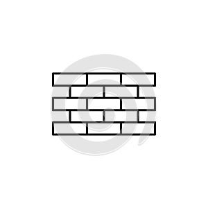 wall icon. Element of architecture icon for mobile concept and web apps. Thin line wall icon can be used for web and mobile