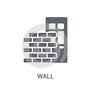Wall icon. Trendy Wall logo concept on white background from Real Estate collection