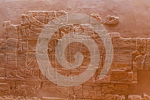 Wall in the Lion Temple (Apedemak) at Musawwarat es-Sufra (Musawarat Al-Sufra) in Sud photo
