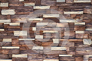 Wall is made of artificial stone. background, texture