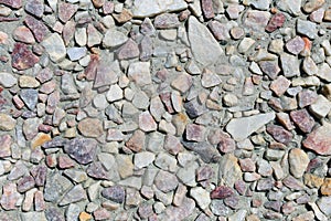 Wall Made of Colorful Pastel Pebble Stones