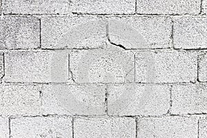 Wall made with concrete blocks - background image