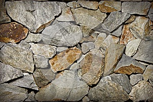 Wall made of large irregularly shaped stones