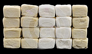 Wall made of marshmallows