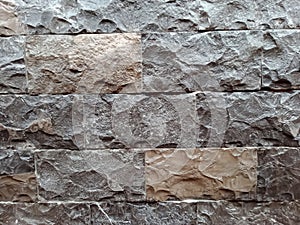 A wall Made by a nature stones