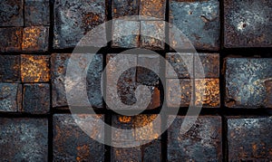 A wall made of old bricks