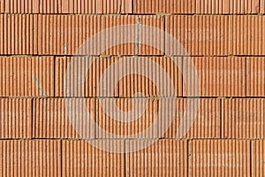 wall made of red bricks