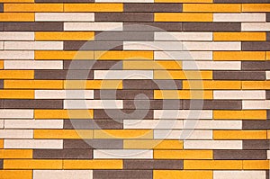 Wall made from sandstone bricks