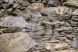 Wall made of stone, ancient stone background