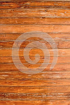 Wall made of wooden planks